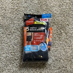 5 Pack Brand New Hanes Tagless Boxer Briefs Men’s Size Small